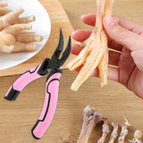 Maxbell Chicken Feet Boneless Plier Boning for Dining Room Kitchen Outdoor Barbecues black
