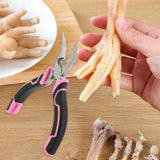 Maxbell Chicken Feet Boneless Plier Boning for Dining Room Kitchen Outdoor Barbecues silver
