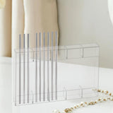 Maxbell Acrylic Straw Holder Space Save Bar Home Household Drinking Straws Container