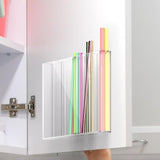 Maxbell Acrylic Straw Holder Space Save Bar Home Household Drinking Straws Container