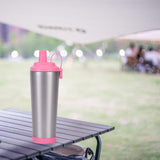 Maxbell Ceramic Coated Liner Insulated Tumbler Cup for Party Camping Walking Silver