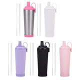 Maxbell Ceramic Coated Liner Insulated Tumbler Cup for Party Camping Walking Silver