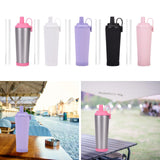 Maxbell Ceramic Coated Liner Insulated Tumbler Cup for Party Camping Walking Silver