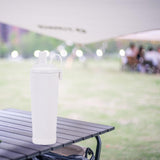 Maxbell Ceramic Coated Liner Insulated Tumbler Cup for Party Camping Walking White