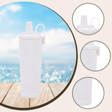 Maxbell Ceramic Coated Liner Insulated Tumbler Cup for Party Camping Walking White