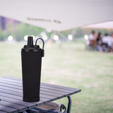 Maxbell Ceramic Coated Liner Insulated Tumbler Cup for Party Camping Walking Black