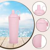 Maxbell Ceramic Coated Liner Insulated Tumbler Cup for Party Camping Walking Pink