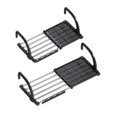 Maxbell Balcony Railing Clothes Drying Rack Adjustable for Window Bathroom