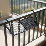 Maxbell Balcony Railing Clothes Drying Rack Adjustable for Window Bathroom