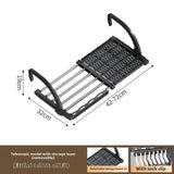 Maxbell Balcony Railing Clothes Drying Rack Adjustable for Window Bathroom