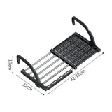 Maxbell Balcony Railing Clothes Drying Rack Adjustable for Window Bathroom