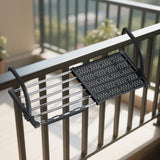 Maxbell Balcony Railing Clothes Drying Rack Adjustable for Window Bathroom