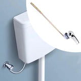 Maxbell Toilet Flush Lever Replace Parts Single Push Flushing Stainless Steel Handle