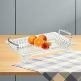 Maxbell Serving Tray with Handles Fruit Storage Plate for Kitchen Dining
