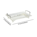 Maxbell Serving Tray with Handles Fruit Storage Plate for Kitchen Dining