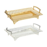 Maxbell Serving Tray with Handles Fruit Storage Plate for Kitchen Dining