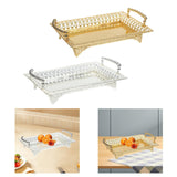 Maxbell Serving Tray with Handles Fruit Storage Plate for Kitchen Dining