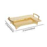 Maxbell Serving Tray with Handles Fruit Storage Plate for Kitchen Dining