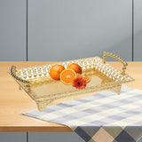 Maxbell Serving Tray with Handles Fruit Storage Plate for Kitchen Dining