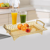 Maxbell Serving Tray with Handles Fruit Storage Plate for Kitchen Dining