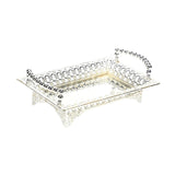 Maxbell Serving Tray with Handle Nordic Iron Art Tray for Living Room