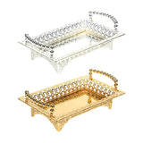 Maxbell Serving Tray with Handle Nordic Iron Art Tray for Living Room