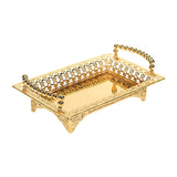 Maxbell Serving Tray with Handle Nordic Iron Art Tray for Living Room