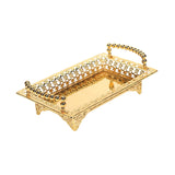 Maxbell Serving Tray with Handle Nordic Iron Art Tray for Living Room