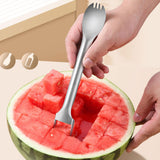 Maxbell Watermelon Fork Slicer Cutter Fruit Slicer Cutter for Picnic Camping Kitchen