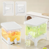 Maxbell Drink Dispenser Jug with Sealed Lid Juice Container for Water Milk Gathering
