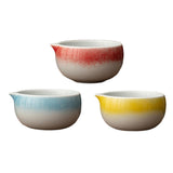 Maxbell Ceramic Matcha Bowl Handmade Gift Matcha Bowl for Family Ceremony Tea Lovers red