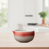 Maxbell Ceramic Matcha Bowl Handmade Gift Matcha Bowl for Family Ceremony Tea Lovers red