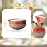 Maxbell Ceramic Matcha Bowl Handmade Gift Matcha Bowl for Family Ceremony Tea Lovers red