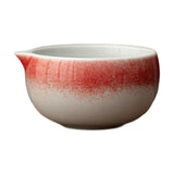 Maxbell Ceramic Matcha Bowl Handmade Gift Matcha Bowl for Family Ceremony Tea Lovers red