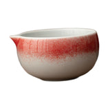 Maxbell Ceramic Matcha Bowl Handmade Gift Matcha Bowl for Family Ceremony Tea Lovers red