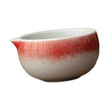 Maxbell Ceramic Matcha Bowl Handmade Gift Matcha Bowl for Family Ceremony Tea Lovers red