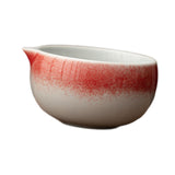 Maxbell Ceramic Matcha Bowl Handmade Gift Matcha Bowl for Family Ceremony Tea Lovers red
