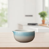 Maxbell Ceramic Matcha Bowl Handmade Gift Matcha Bowl for Family Ceremony Tea Lovers blue