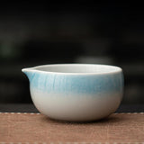 Maxbell Ceramic Matcha Bowl Handmade Gift Matcha Bowl for Family Ceremony Tea Lovers blue