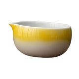 Maxbell Ceramic Matcha Bowl Handmade Gift Matcha Bowl for Family Ceremony Tea Lovers yellow