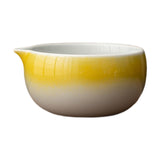 Maxbell Ceramic Matcha Bowl Handmade Gift Matcha Bowl for Family Ceremony Tea Lovers yellow