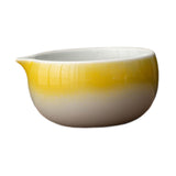 Maxbell Ceramic Matcha Bowl Handmade Gift Matcha Bowl for Family Ceremony Tea Lovers yellow