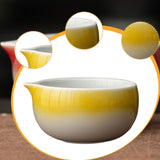 Maxbell Ceramic Matcha Bowl Handmade Gift Matcha Bowl for Family Ceremony Tea Lovers yellow