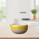 Maxbell Ceramic Matcha Bowl Handmade Gift Matcha Bowl for Family Ceremony Tea Lovers yellow