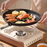 Maxbell Nonstick Baking Sheet Pan Cookware Portable Frying Pans for Cooking Roasting