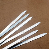 Maxbell 6 Pieces Stainless Steel Flat Skewers BBQ Skewers for Cooking Picnic Camping