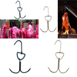 Maxbell Roast Duck Hook Stainless Steel Bacon Hanger Double Hooks for Hams Black