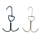 Maxbell Roast Duck Hook Stainless Steel Bacon Hanger Double Hooks for Hams Black