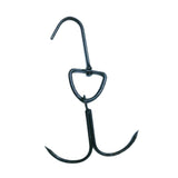 Maxbell Roast Duck Hook Stainless Steel Bacon Hanger Double Hooks for Hams Black