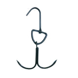 Maxbell Roast Duck Hook Stainless Steel Bacon Hanger Double Hooks for Hams Black